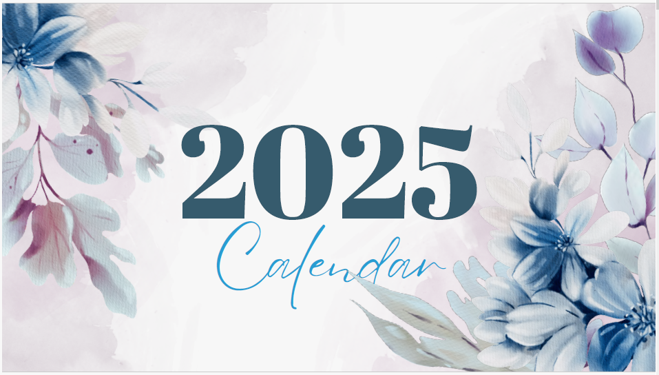 Monthly Calendar 2025